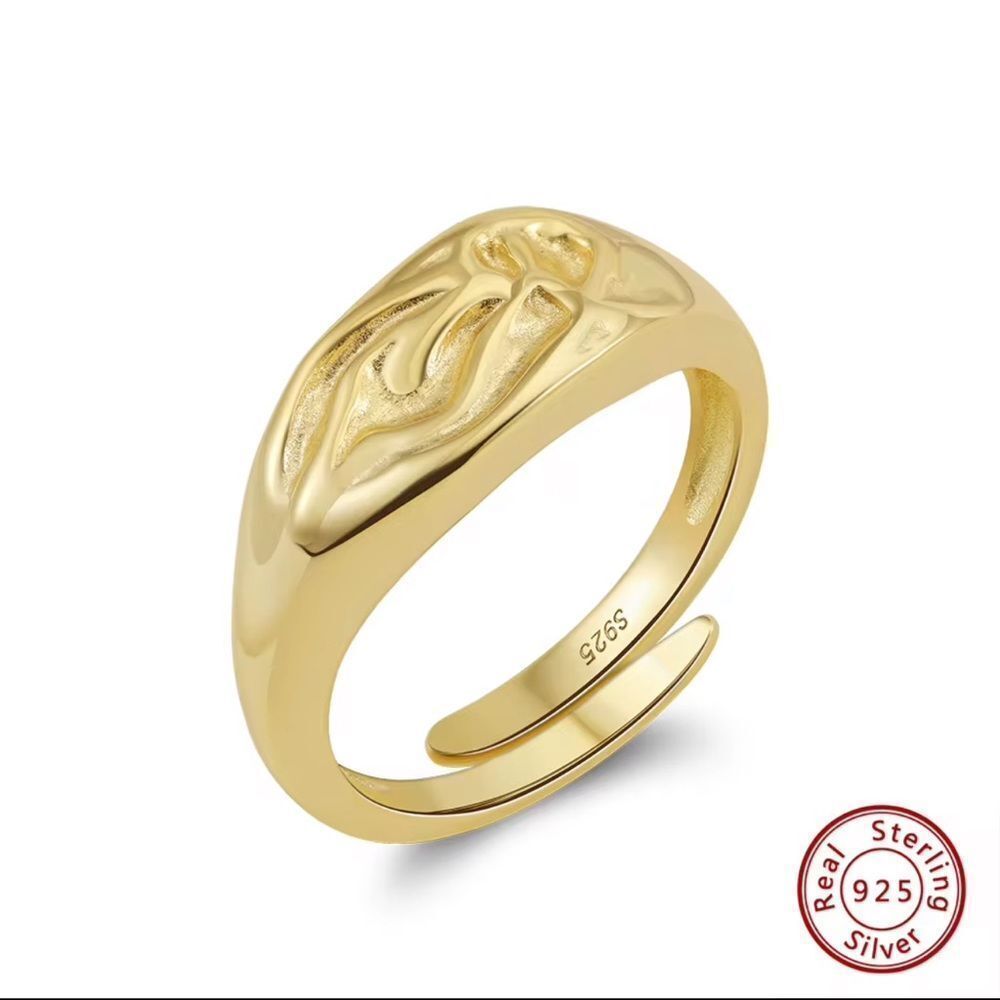 ENA 925 Sterling Silver Adjustable Ring